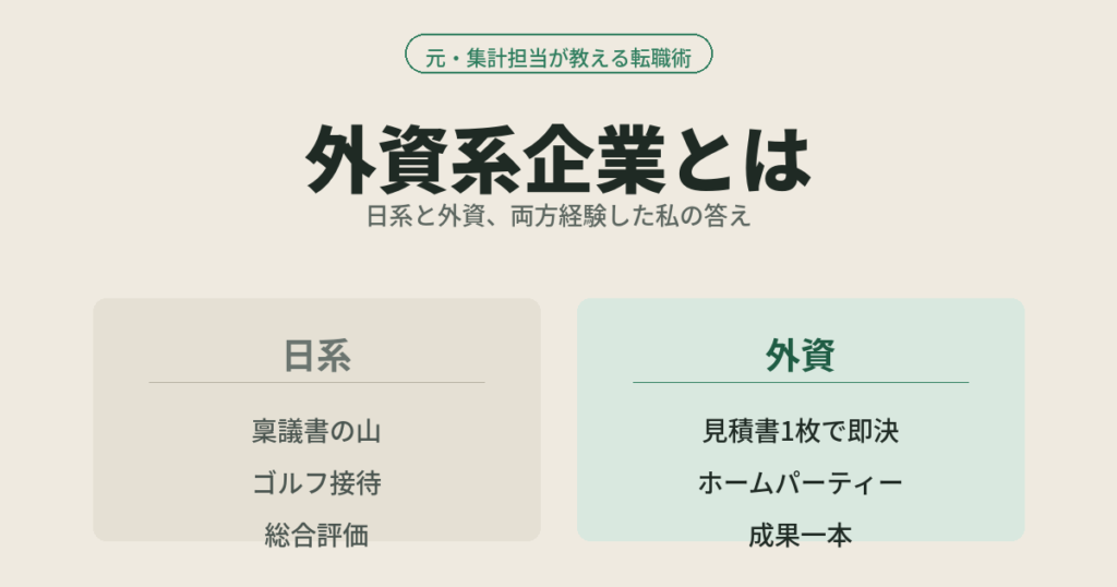 外資系企業とは
